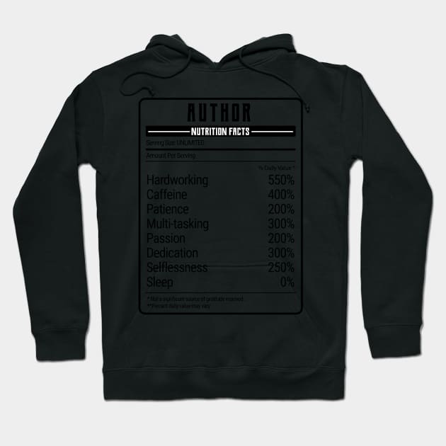 author nutrition value Hoodie by IndigoPine